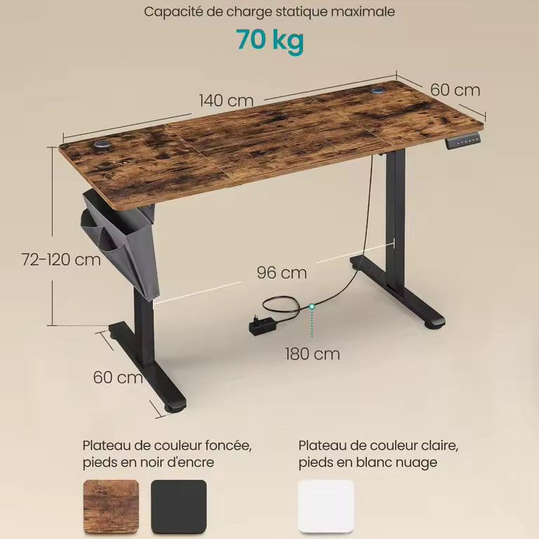 BUREAU ERGONOMIQUE ASSIS-DEBOUT RAVEX DESK TWO